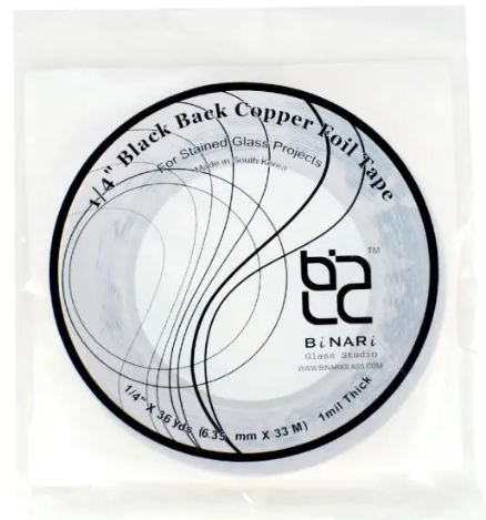 Binari Black Back Copper Foil 1/4in 1.0mil