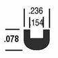 5/64" Round "U" Lead Came (3' pc.)