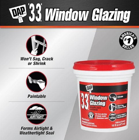 DAP 33 Glazing putty 16oz.