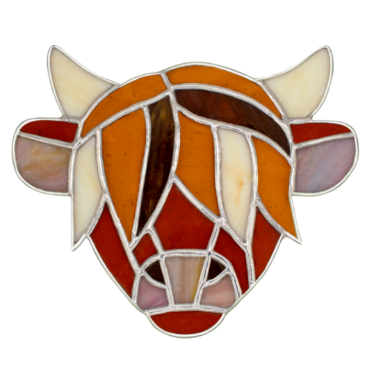 Stained Glass Highland Cow Kit
