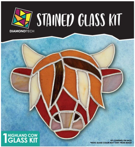 Stained Glass Highland Cow Kit