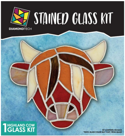 Stained Glass Highland Cow Kit