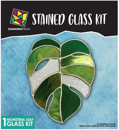 Stained Glass Monstera Leaf Kit