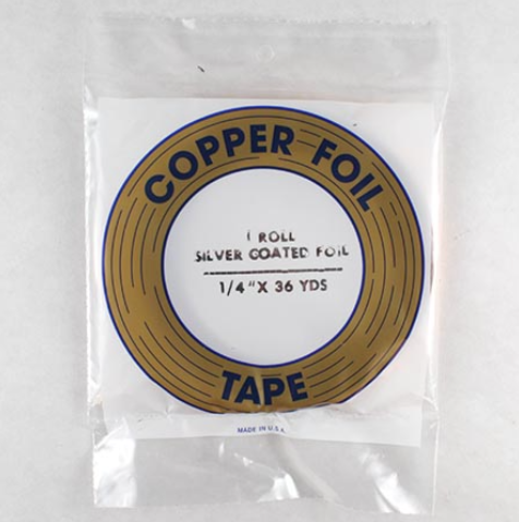 Edco Silver Back Copper Foil 1/4in 1.0mil