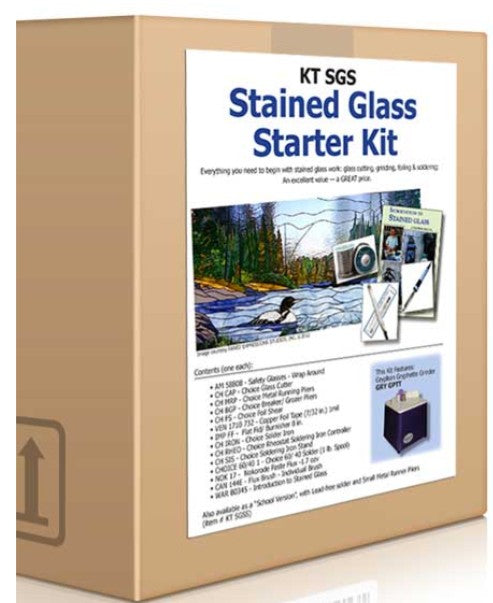 Stained Glass Starter Kit with Grinder