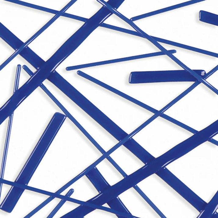 Dark Blue Glass Noodle