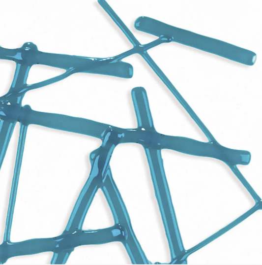 Deep Aqua Glass Noodle