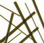 Olive Green Opal Glass Noodle