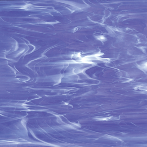 Grape/White Wispy Glass Fusible 96 COE