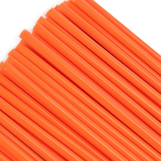 Light Orange Semi Opal Glass Rod