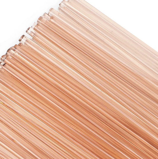 Pink Champagne Transparent Glass Rod
