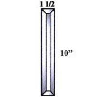 1-1/2" X 10" Beveled Rectangle