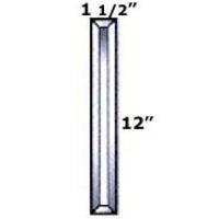1-1/2" X 12" Beveled Rectangle