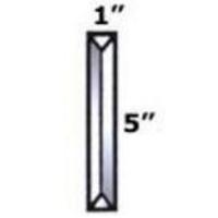 1" X 5" Beveled Rectangle