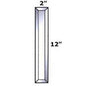 2" X 12" Beveled Rectangle
