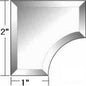 2" X 2" Beveled Inside Corner