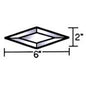 2" X 6" Beveled Diamond