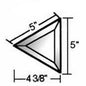 5" X 5" X 5" Beveled Triangle