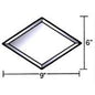 6" X 9" Beveled Diamond