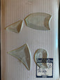 Kite, Goldfish & Bird bevel projects