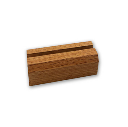 Oak Glass Art Stand 4"